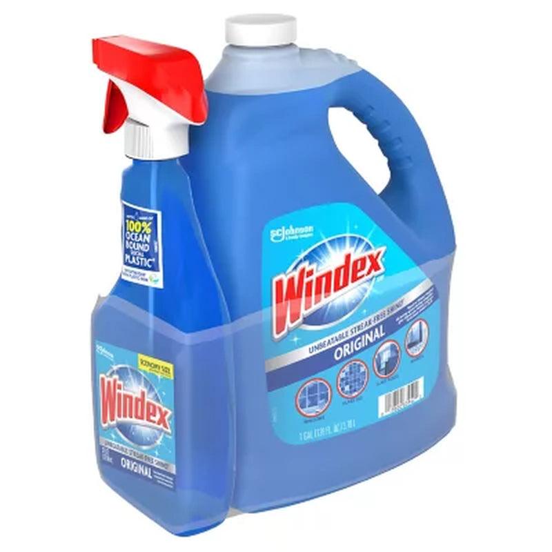 Windex Original Glass Cleaner (128 Fl. Oz. Refill + 32 Fl. Oz. Trigger)