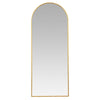 Nadia Arch Gold Metal 70"X28" Modern Floor Mirror