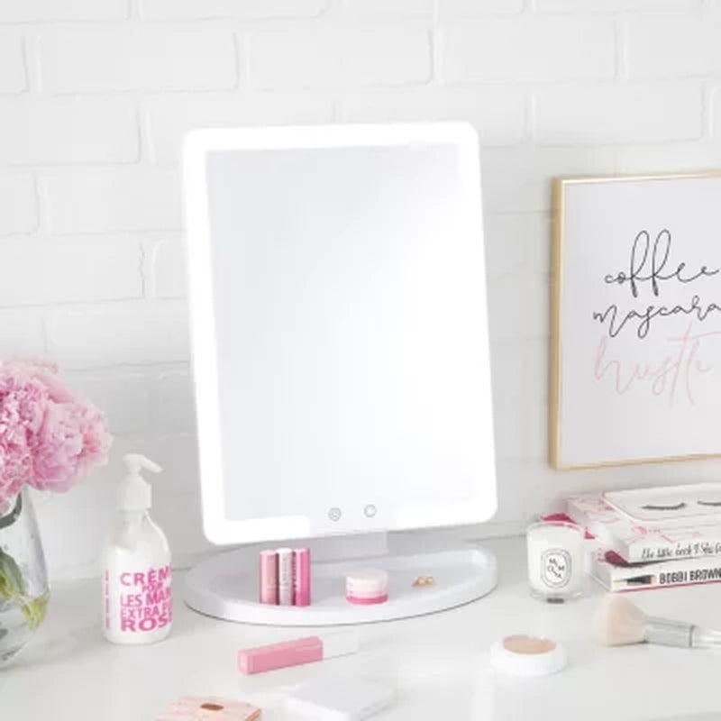 Thinkspace Large Lighted Makeup Mirror, Edge LED Lights