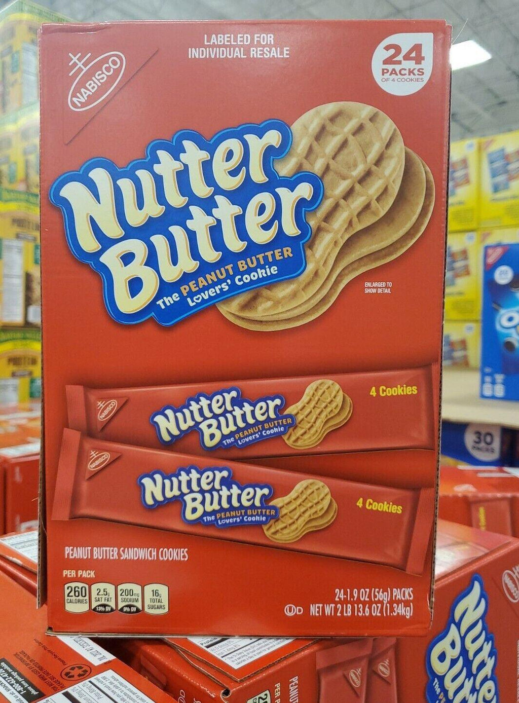 Nabisco Nutter Butter Peanut Butter Sandwich Cookies - 16 oz tray