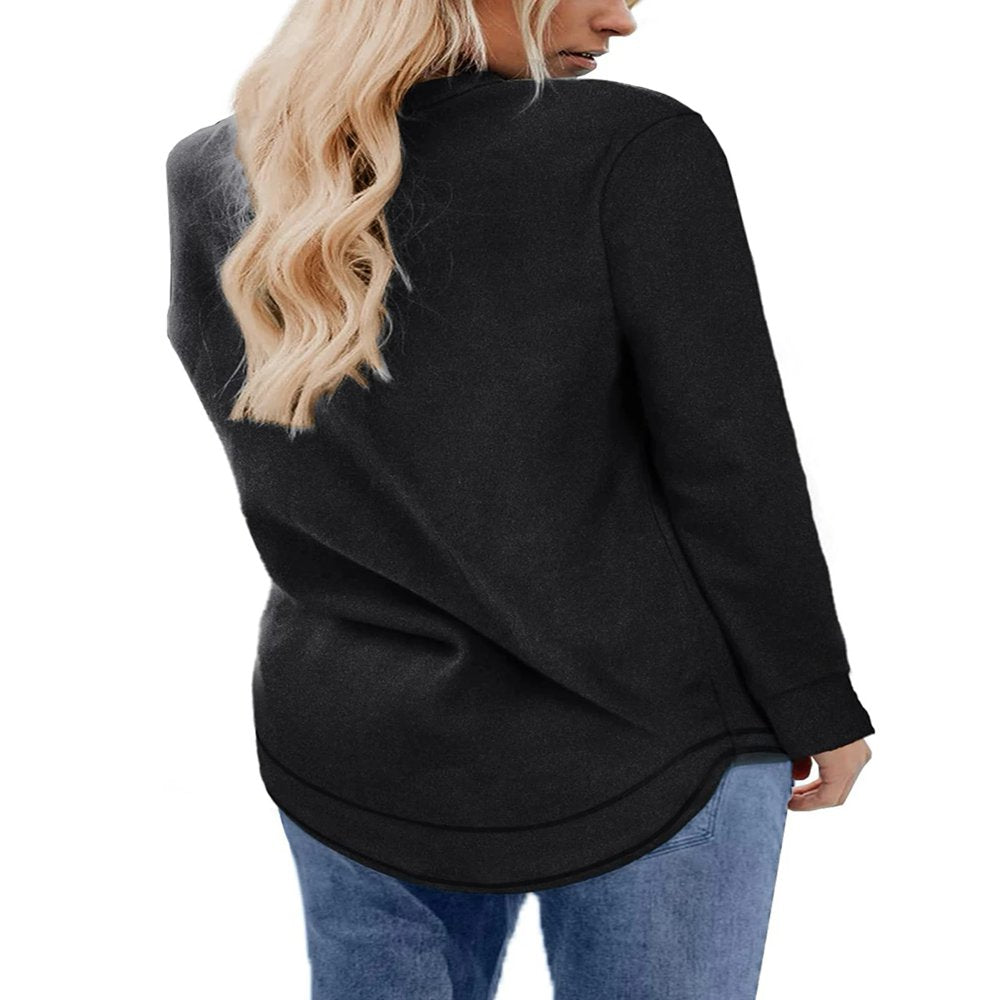 Fantaslook Sweatshirts for Women Crewneck Casual Long Sleeve Shirts Tunic Tops