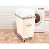 Seville Classics Commercial Heavy-Duty Canvas - Laundry Hamper with Wheels-Usa!