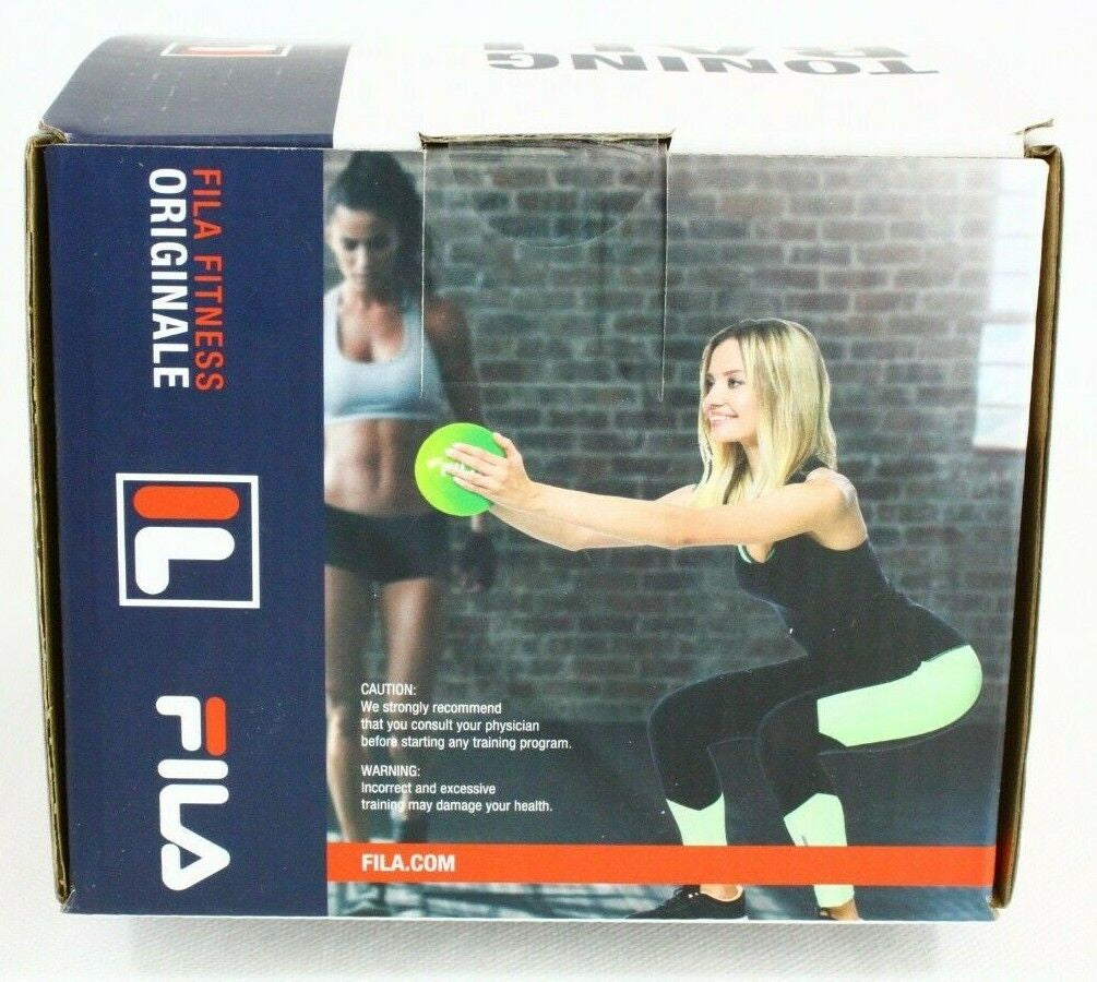 FILA Fitness Originale Toning Ball Exercise Body Sculpting 4 Lbs New Free SHIP