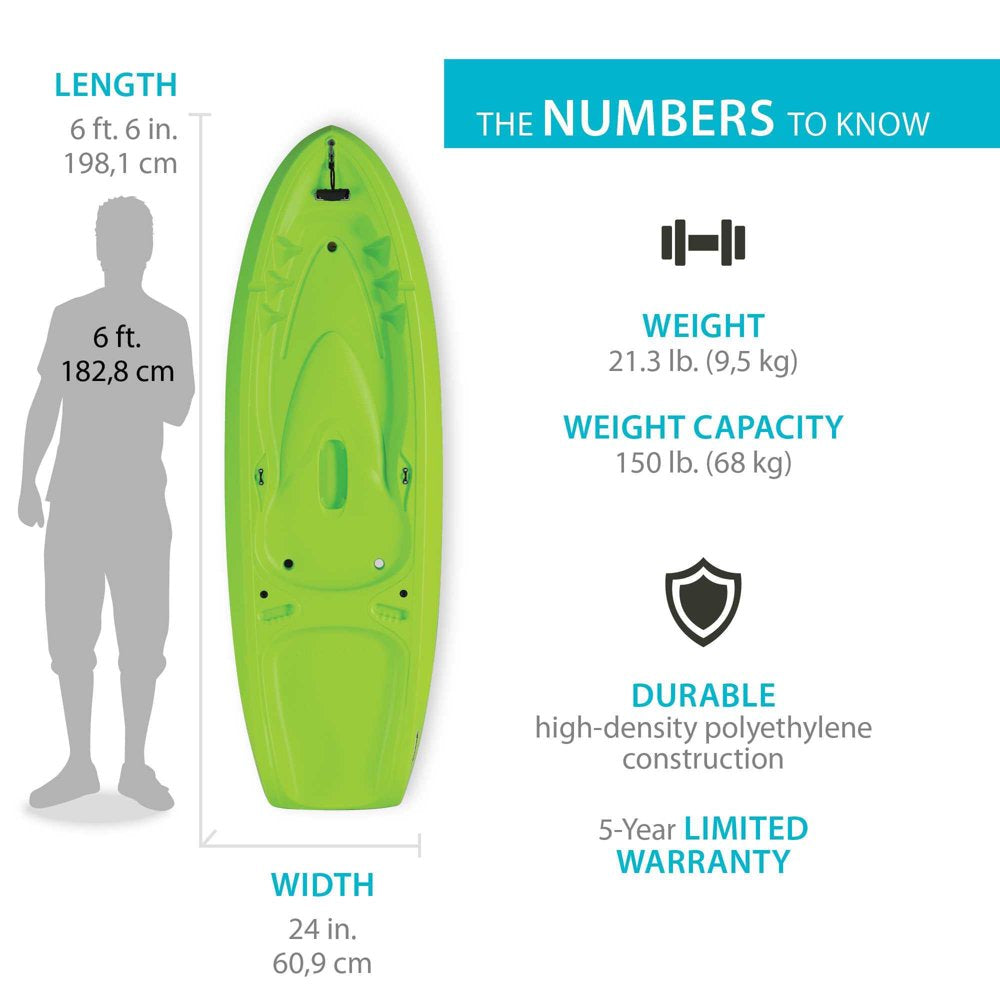 Lifetime Recruit 66 Youth Kayak - Lime Green - 90765