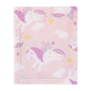 Parent'S Choice Plush Baby Blanket, Pink Unicorn Print, 30X36 Inches, Pink, White, Infant Girl