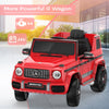 TOKTOO 24V 4WD Licensed Mercedes-Benz G63, Battery Powered Ride on Car with Remote, LED Light, Music Player-Red