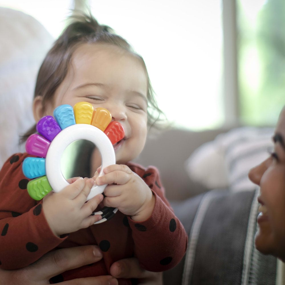 Baby Einstein Outstanding Opus the Octopus Chillable Baby Rattle & Teether Sensory Toy, Unisex, Multicolored