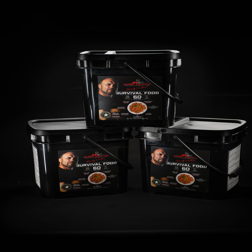 Randy Couture - 60 Serving Survival Food Kit by Wise Food Storage, Shelf-Stable