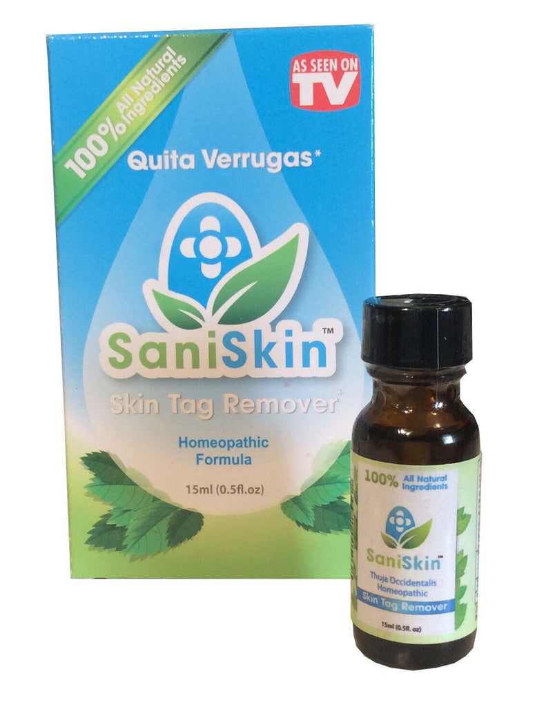 X3 Fcos. SANISKIN 100% NATURAL QUITA VERRUGAS Sani Skin Skim Tag Away