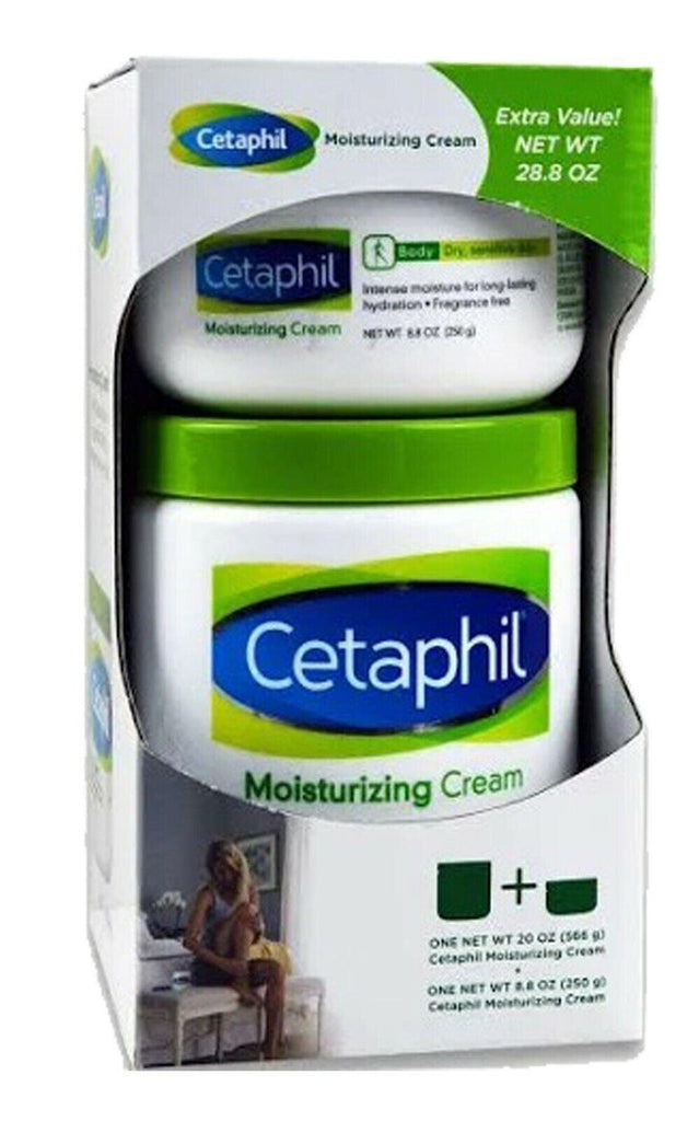 🔥 Cetaphil Moisturizing Cream 28.8Oz Dry Sensitive Skin Lotion Family-Size 🔥