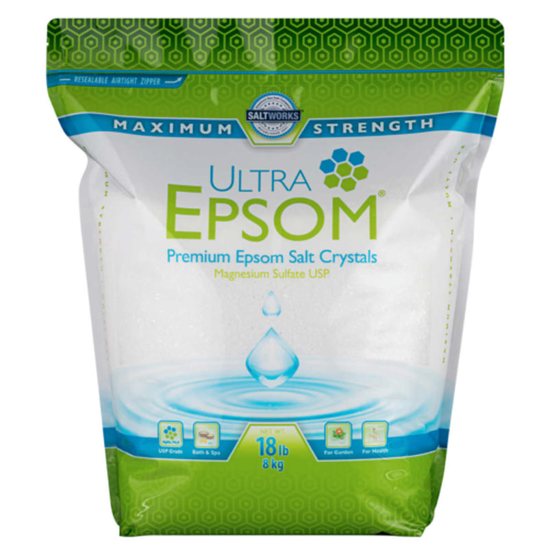 Ultra Epsom Unscented Bath Salt, 18 Pound Bag - Free Shipping