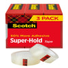 Scotch Super Hold Tape, 3/4 in X 800 in per Roll, 3 Rolls