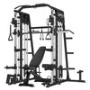 Mikolo Smith Machine Home Gym, 2200 Lbs Power Rack Cage with 800 Lbs Weight Bench and Cable Crossover System, Weight Bar, 360° Landmine, Home Gym