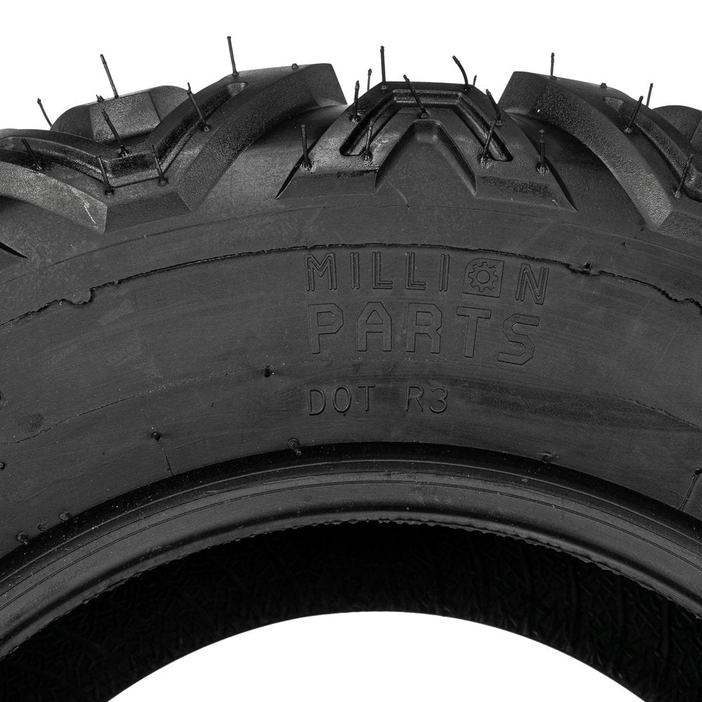 Ktaxon Set of 4 6PR All Terrain ATV UTV Tires, 25X8-12 Front & 25X10-12 Rear, Tubeless