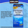 NEW ! Kirkland Signature Fast Acting Lactase 180 Caplets, FAST SHIPPING !