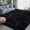 LOCHAS Luxury Fluffy Rug Ultra Soft Shag Carpet for Bedroom Living Room Big Area Rugs 5'X8',Black