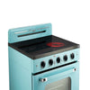 Unique Classic Retro 30" 3.9 Cu/Ft Freestanding 5-Element Electric Range with Convection Oven in Ocean Mist Turquoise