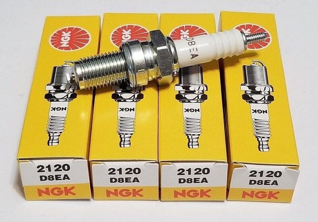 NGK Standard Spark Plugs - Stock #2120 - D8EA - Threaded Stud - Qty (4)