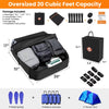 Car Roof Bag 100% Waterproof Rooftop Cargo Carrier, 21 Cu Car Luggage Storage Bag, Car Top Carrier Bag Black, Orange