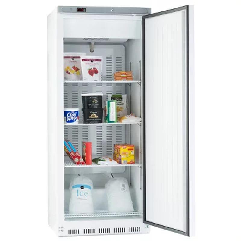 Maxx Cold Single Door Commercial Reach-In Freezer, White (23 Cu. Ft.)