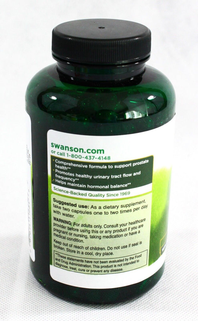 Swanson Herbal Prostate Complex 200 Capsules Free Shipping Exp: 04/25