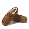 EZ Feet by Dearfoams Genuine Suede and Shearling Wool Moccasin