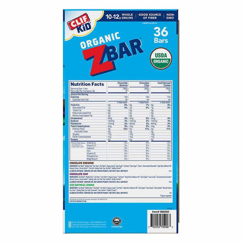 🔥 CLIF Kid Zbar Variety Bars (36 Ct.) 🔥