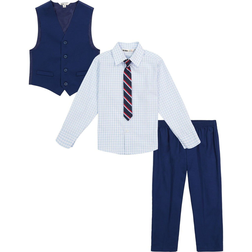 KHQ Kids' 4-Piece Suit Set - Blue - 6 - Free Shipping