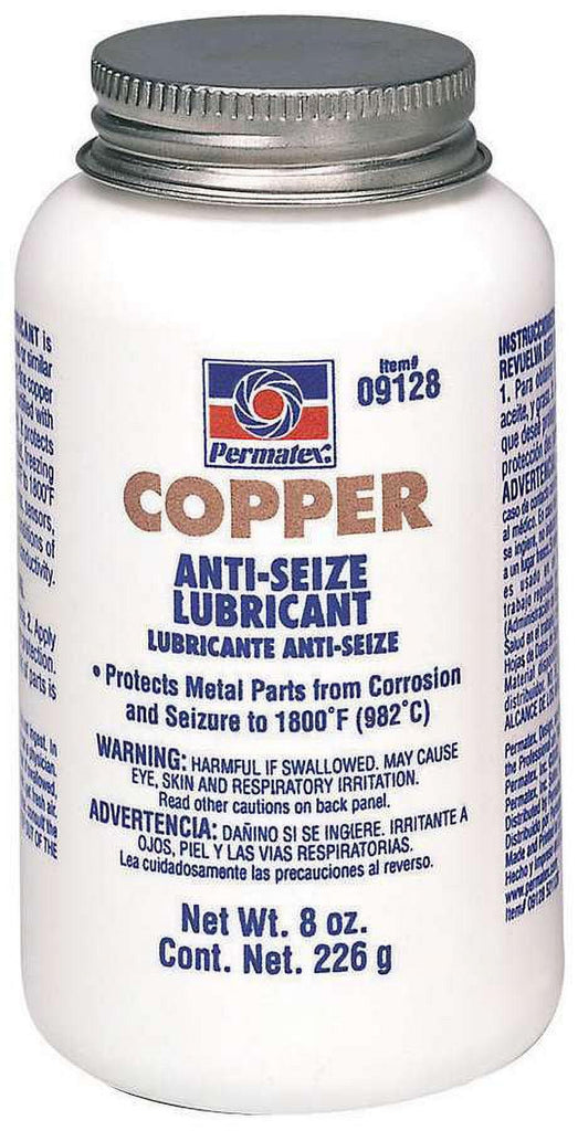 Permatex Copper Anti-Seize Lubricants, 8-Oz. Brush Top Bottle - 1 EA (230-09128)