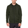 Mondetta Men’S Full Zip Hoodie, GREEN-BLACK-BL