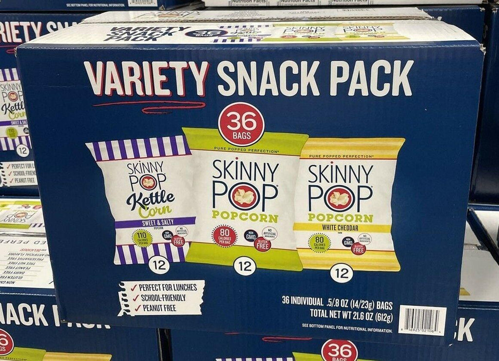 Skinnypop Popcorn Variety Snack Pack, 36 Ct.