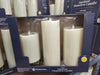 MEMBER'S MARK 3PACK OUTDOOR FLAMELESS CANDLE~ IVORY~NEW