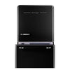 Unique Classic Retro 30" Frost Free 17.7 Cu/Ft Freestanding Bottom Freezer Refrigerator in Midnight Black, ENERGY STAR Certified