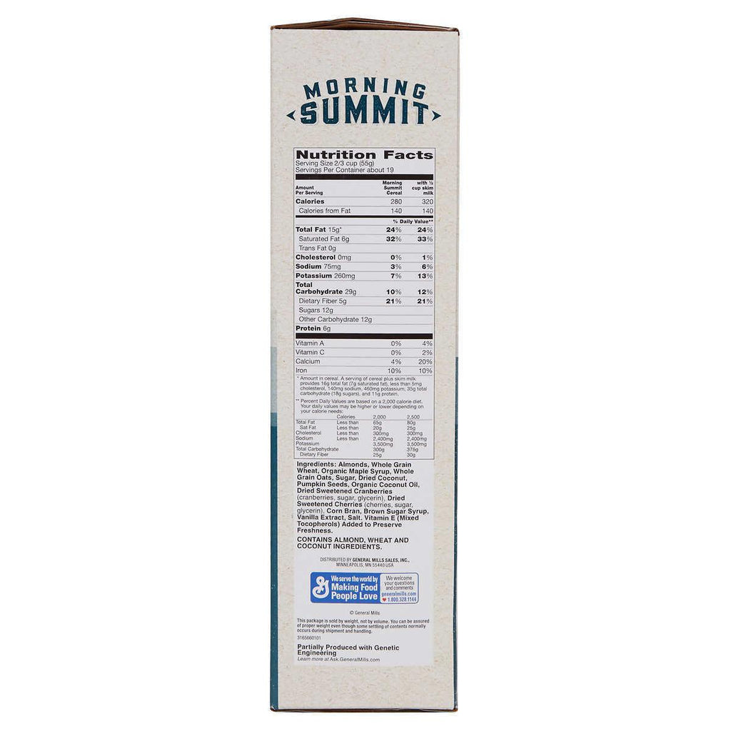 2 Packs General Mills Morning Summit Cereal 38 Oz Each Pack, Total 4Lb 12Oz