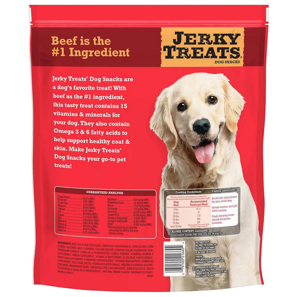 2 Packs Jerky Treats American Beef Dog Treats Snacks 60 Oz Each Pack