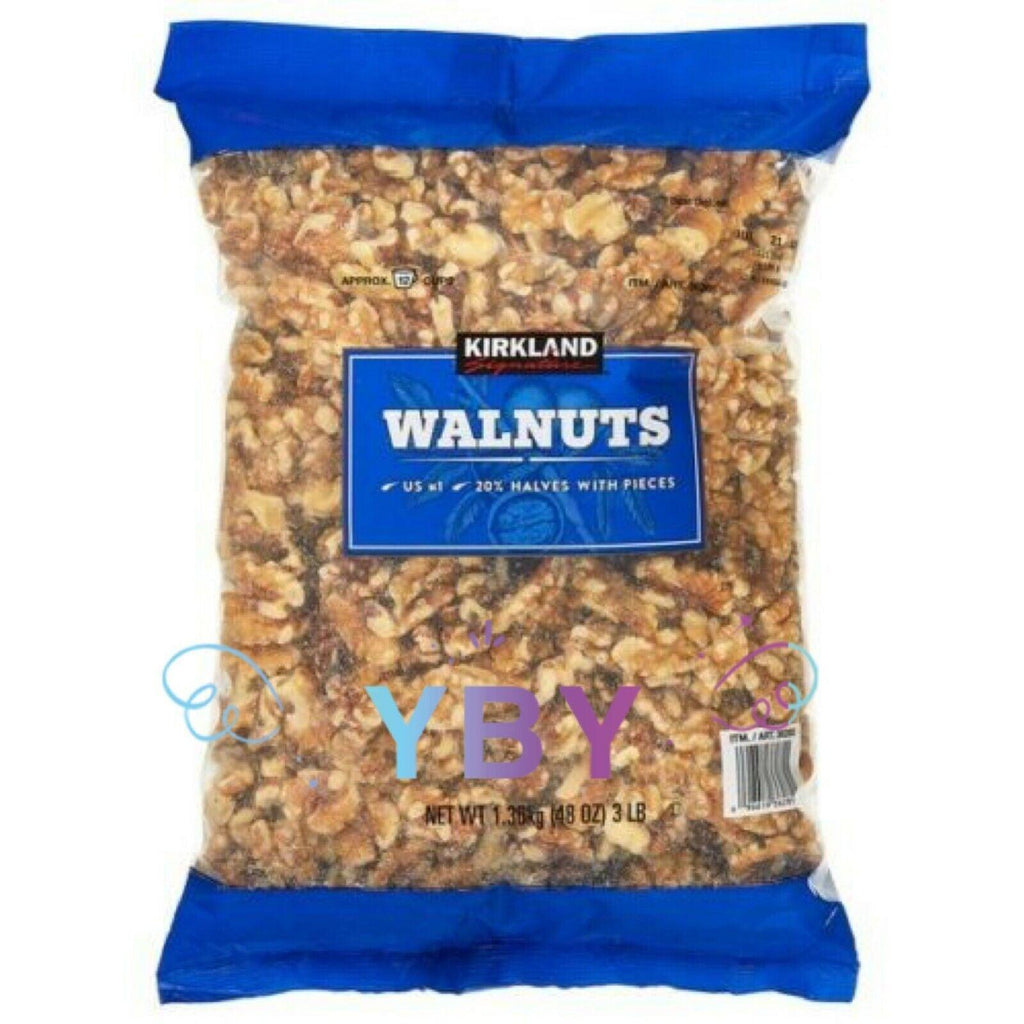 2 Packs Kirkland Signature Walnuts 3 Lb Each Pack, Total 6 Lbs