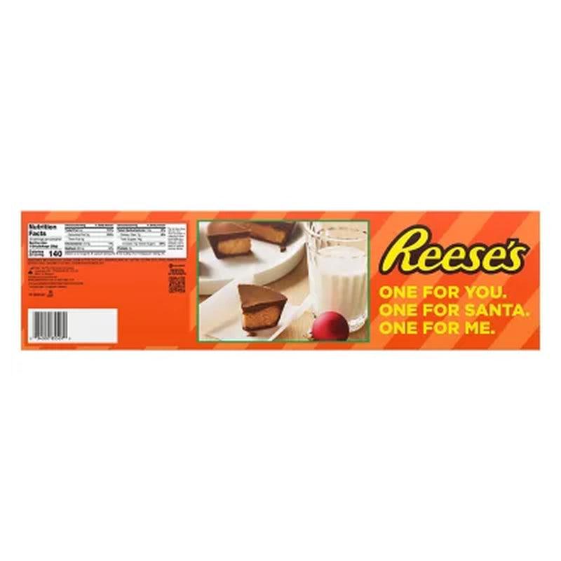 REESE'S Milk Chocolate Peanut Butter Half-Pound Cups, Christmas Candy Pack (24 Oz., 3 Ct.)