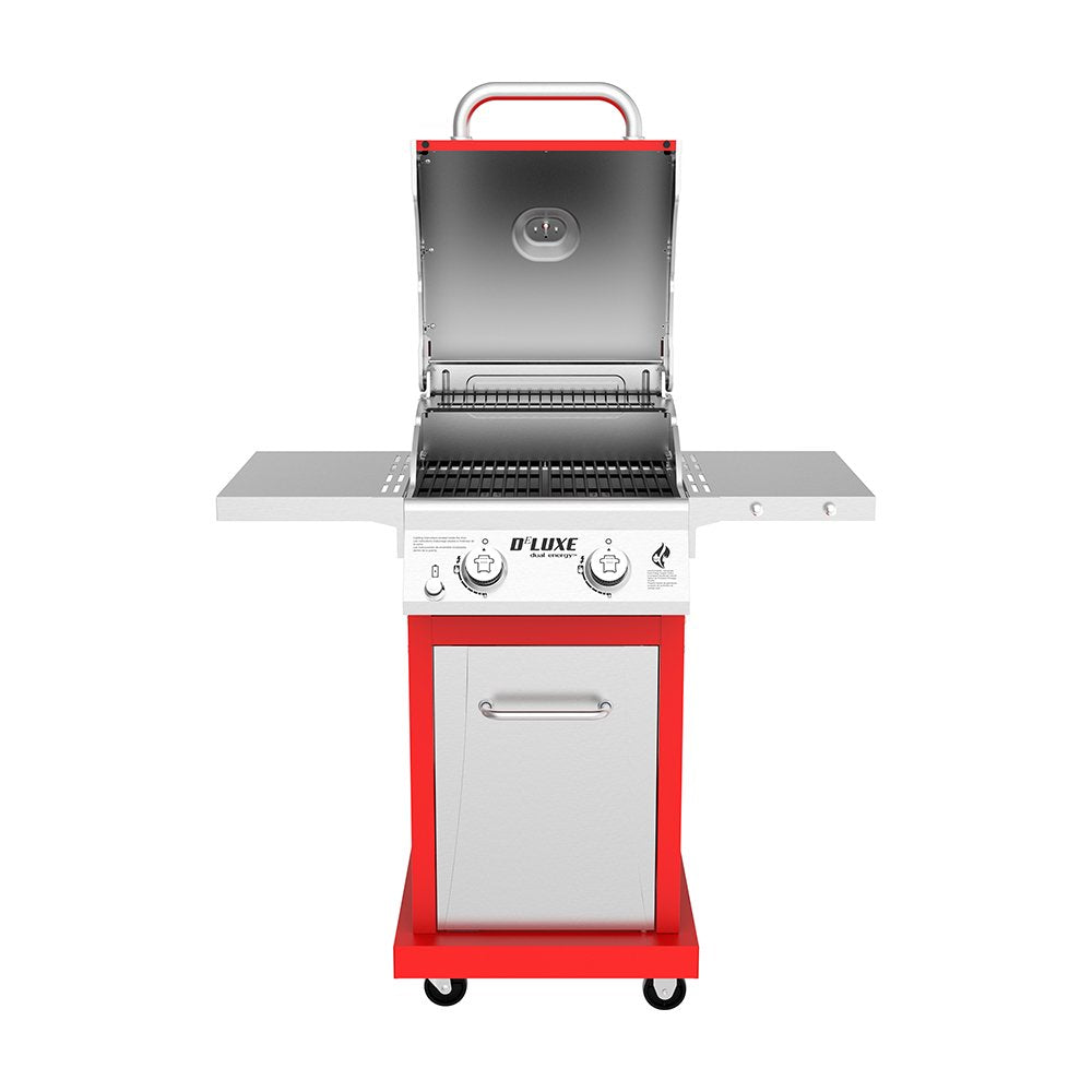 Nexgrill 720-0864R Deluxe 2 Burner Propane Barbecue Gas Grill, Red