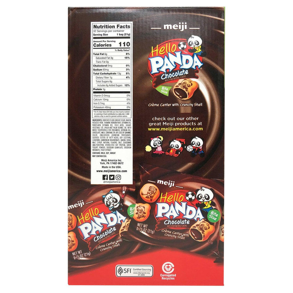 Hello Panda Chocolate Creme Filled Cookies, 0.75 Oz, 32-Count