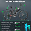 Gocio 500W Electric Bike 26" Electric Bicycle for Adults with Cruise Control System Ebike, Mountain Bike with Removable 375Wh Lithium-Ion Battery 50 Miles, 21 Speed Commuter Bike for Man Woman