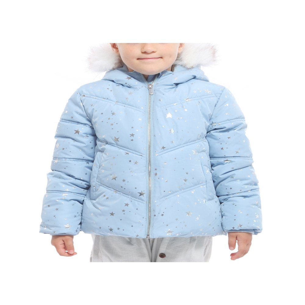 Rokka&Rolla Girls' Heavy Winter Puffer Jacket Bubble Coat, Sizes 4-16