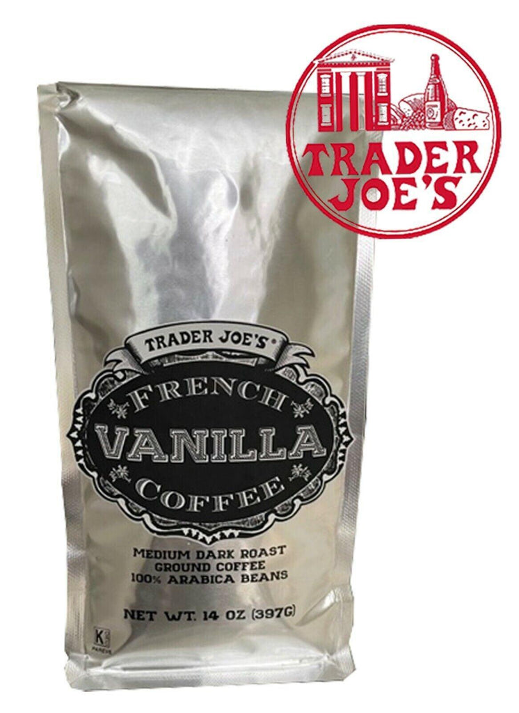 🔥 Trader Joe'S French Vanilla Ground Coffee Medium Dark Roast 14Oz Each 🔥