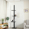 PAWZ Road Cat Tree Floor to Ceiling 105"-In 4 Tier Cat Tree Tower Cat Climbing Posts, Gray