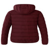 Wantdo Women'S plus Size Winter Coat Hooded Puffer Jacket Warm Winter Parka Wine Red 4X