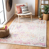 SAFAVIEH Tulum Ronald Distressed Area Rug, 3' X 5', Ivory/Fuchsia