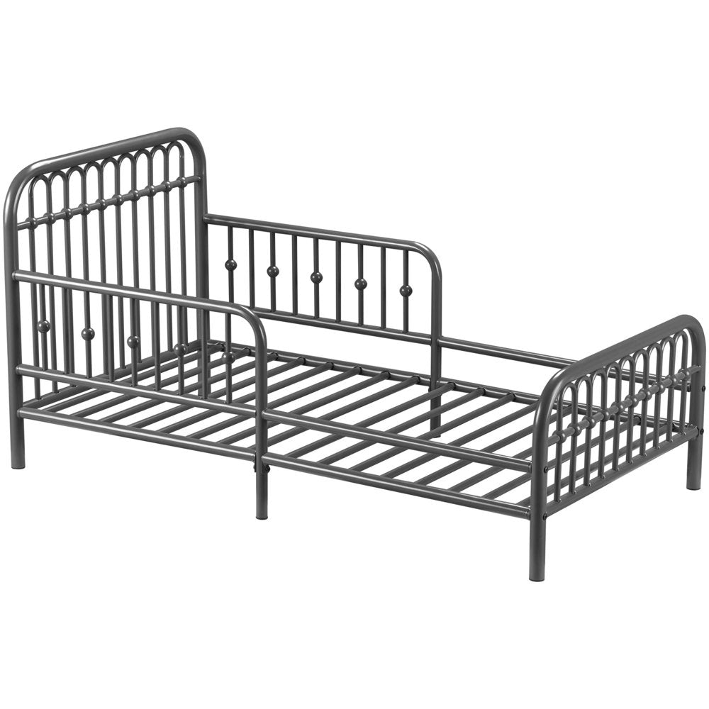 Monarch Hill Ivy Metal Toddler Bed, Graphite Gray