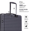 Travelhouse 3 Piece Luggage Set Hardshell Lightweight Suitcase with TSA Lock Spinner Wheels 20In24In28In.(Black)