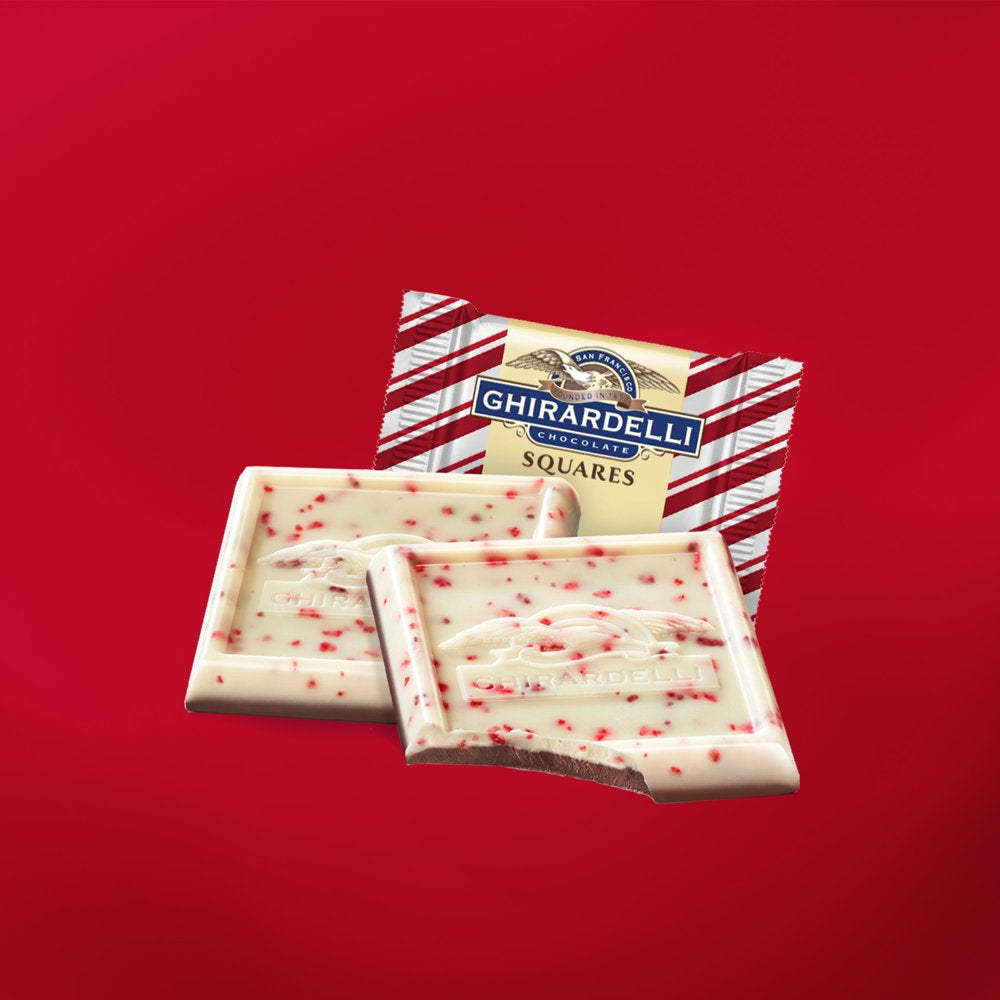 GHIRARDELLI Peppermint Bark Chocolate Squares, 7.9 Oz Bag