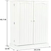 HOMEFORT 41" Kitchen Pantry, Farmhouse Pantry Cabinet, Storage Cabinet with Doors and Adjustable Shelves 41" H X 23.2" W X 12" D (White)