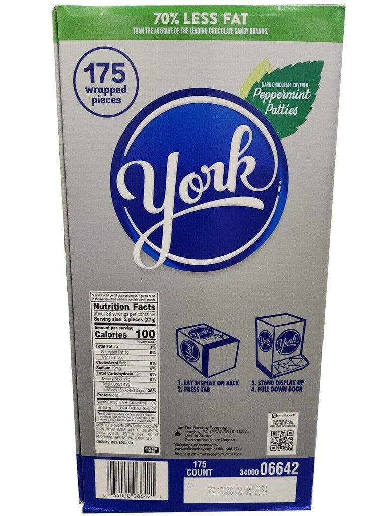 YORK Peppermint Chocolate Patties Candy - 175 Pieces